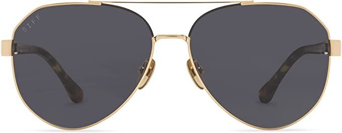 Jessie James Decker x DIFF - Dash II - Designer Oversized Aviator Sunglasses for Women - 100% UVA... | Amazon (US)