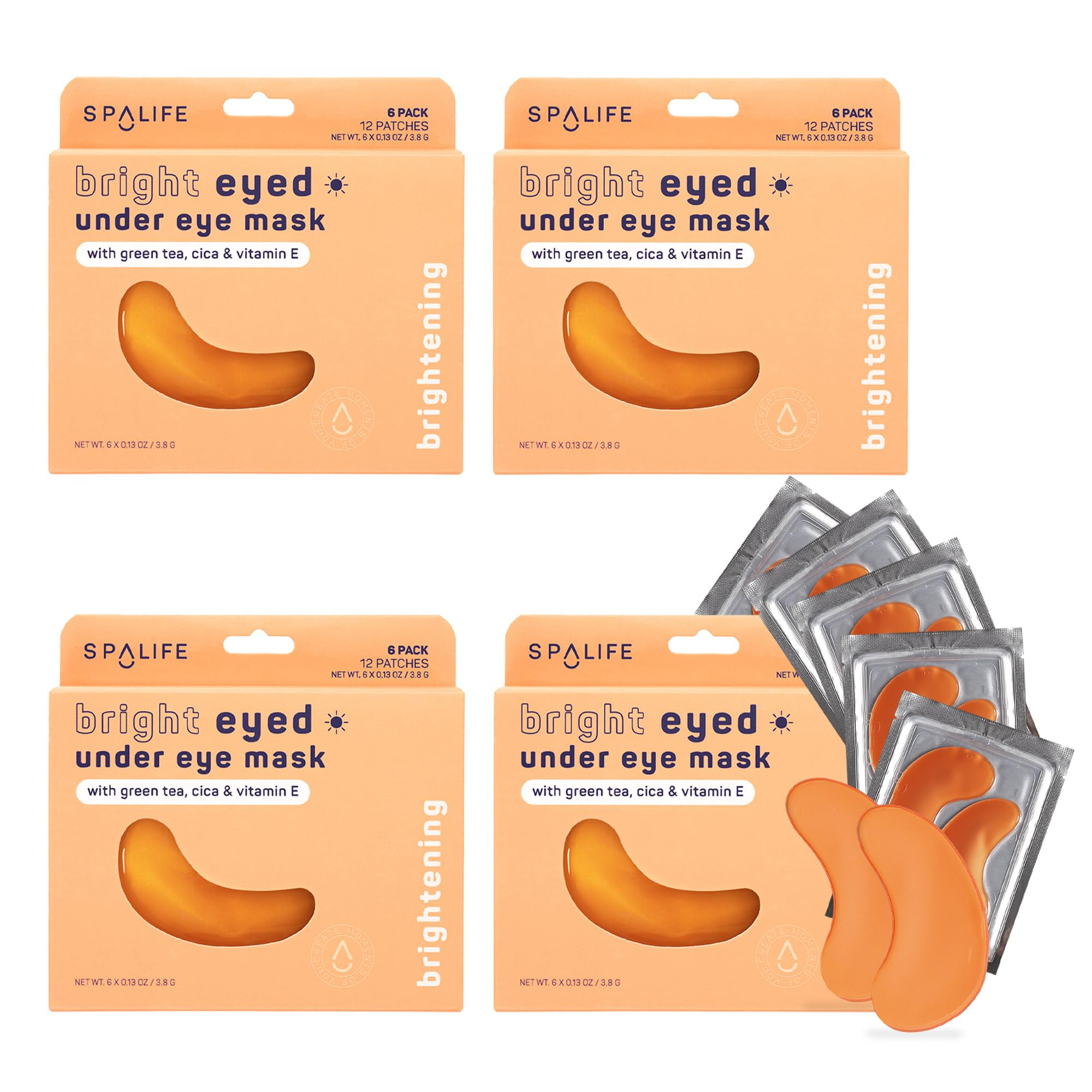 SpaLife Beauty Bright Eyed Undereye Masks | Hydrogel Eye Patches for Dark Circles, Puffiness, & D... | Amazon (US)