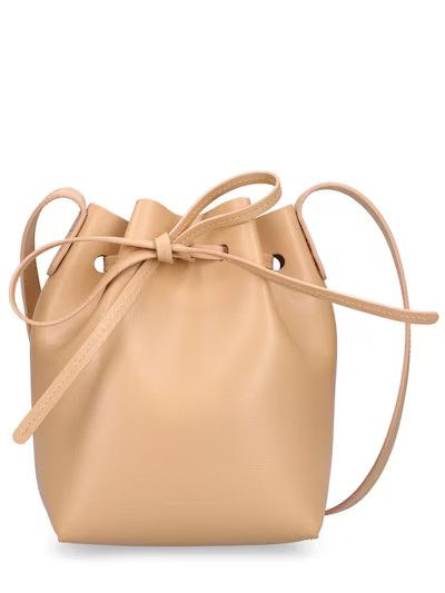 Mini mini leather bucket bag - Mansur Gavriel - Women | Luisaviaroma | Luisaviaroma