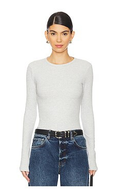 AGOLDE Delphi Slim Tee in Brushed Grey Heather from Revolve.com | Revolve Clothing (Global)