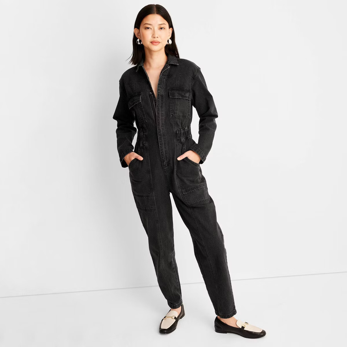 Women's Long Sleeve Denim Jumpsuit - Universal Thread™ | Target