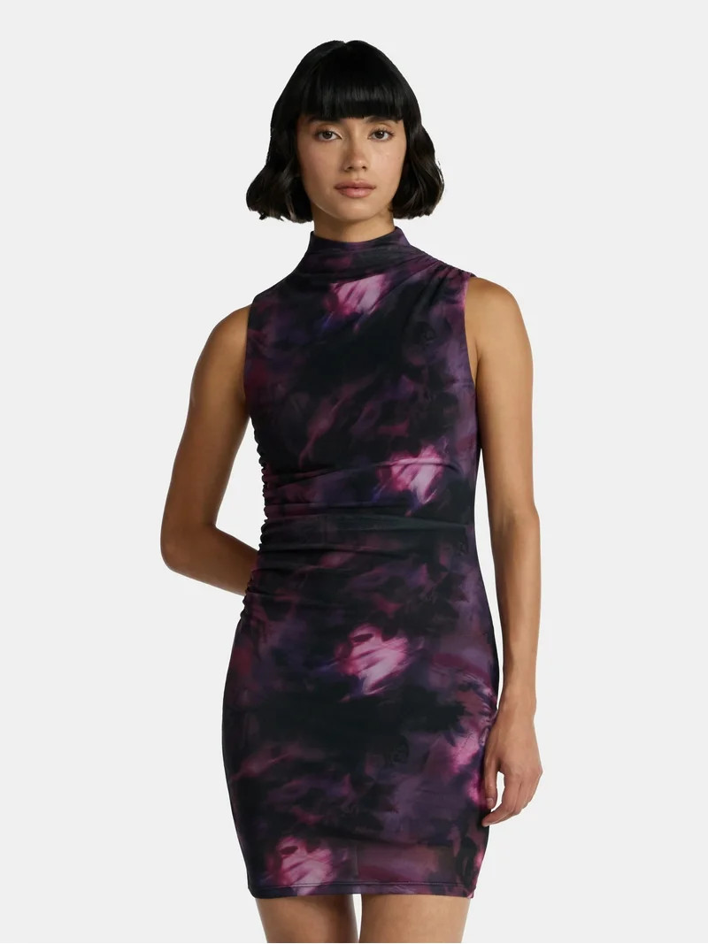 Madden NYC Women’s Sleeveless Mesh Mini Dress, Sizes XXS-XXL | Walmart (US)