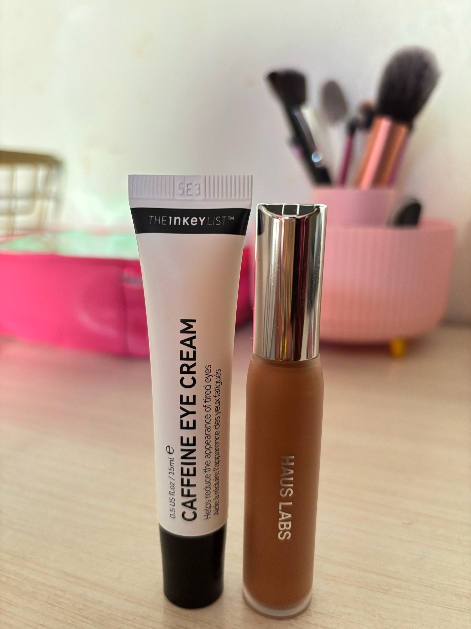 Lately I’ve been trying to be more intentional with my eye care routine because between content creation, editing, blogging, and constantly being on my laptop, my under eyes definitely get tired. I started using The INKEY List Caffeine Eye Cream and I’ve honestly noticed my under eyes looking more refreshed and less tired over time. Then I go in with the Haus Labs concealer to brighten everything up and pull my makeup together without looking too heavy. This little combo has been a staple for me lately, especially on long work days. Linking both here because they’ve really been working for me.

#LTKgrwm #LTKselfcare #LTKBeauty