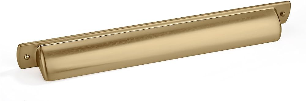 khtumeware 6 Pack 7" Drawer Pulls Brushed Brass Cabinet Cup Pulls Kitchen Hardware Brushed Gold C... | Amazon (US)
