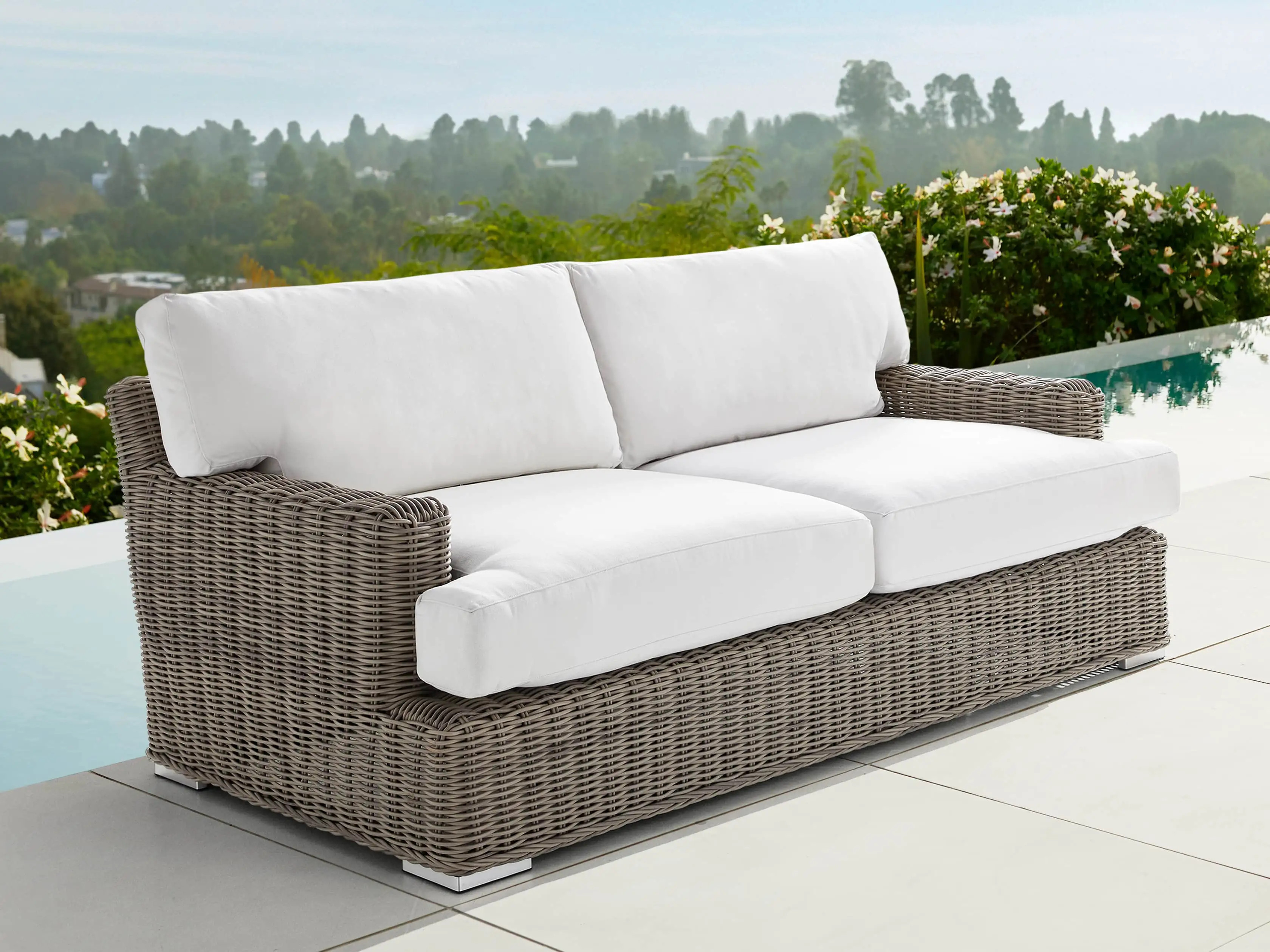 Wyatt Outdoor 76"" Sofa Replacement Cushions | Arhaus