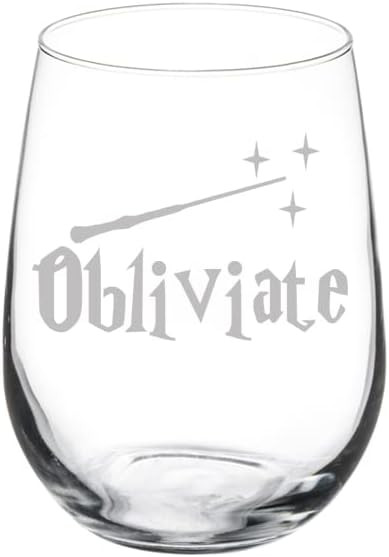 MIP Wine Glass Goblet Obliviate Funny (17 oz Stemless) | Amazon (US)