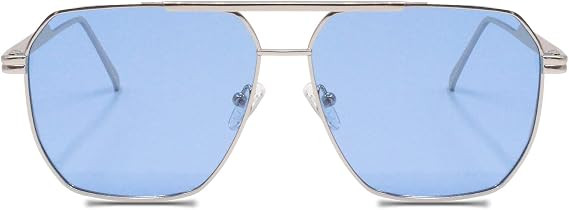 Xpectrum Retro Oversized Aviator Trendy Sunglasses Mens Womens Square Metal Gold Sun Glasses Pola... | Amazon (US)