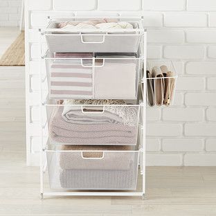 Elfa White Drawers Solution & Organizers | The Container Store