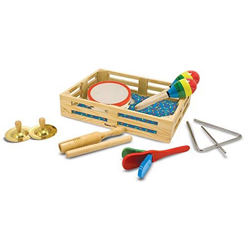 Melissa & Doug Band-in-a-Box Clap! Clang! Tap! Musical Instruments (Various Instruments, Wooden S... | Amazon (US)