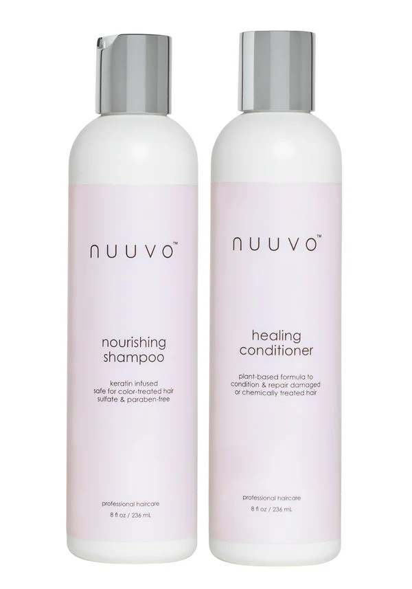 Nourishing Shampoo & Healing Conditioner Set By Nuuvo - Sulfate Free | Nuuvo Haircare