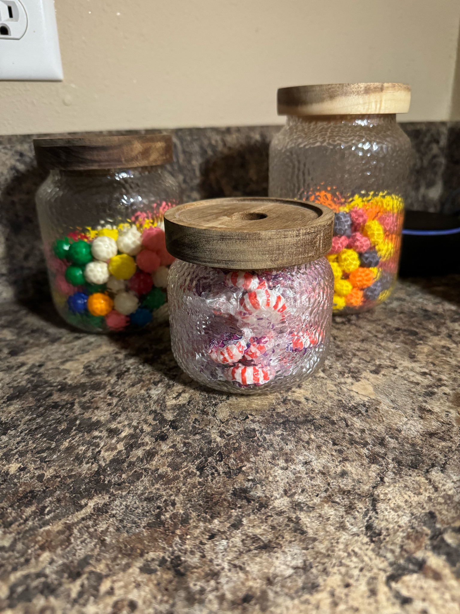 Love these little jars! They are perfect for filling with sweet treats, or you can fill them with whatever you need.

#LTKhome #LTKfindsunder100 #LTKfindsunder50