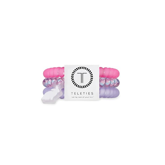 TELETIES - Small Spiral Hair Coils - Easter Collection - Ponytail Holder Hair Ties for Women - Ph... | Amazon (US)