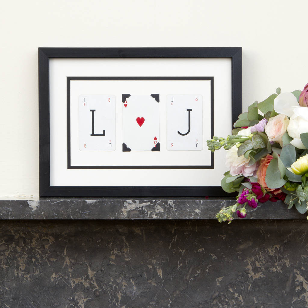 Personalised Initial Valentine Frame | Not On The High Street
