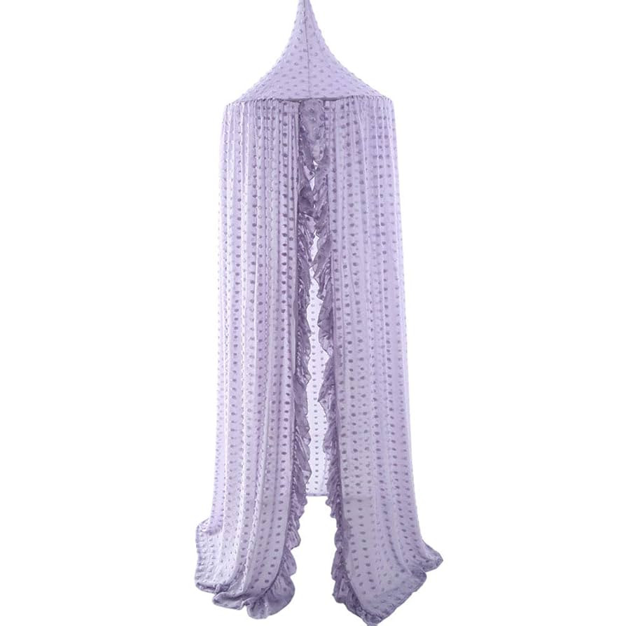 Kids Bed Canopy for Girls, Beige Crib Princess Hanging Children Canopy Tent, Toddler Girl Bed Net... | Amazon (US)