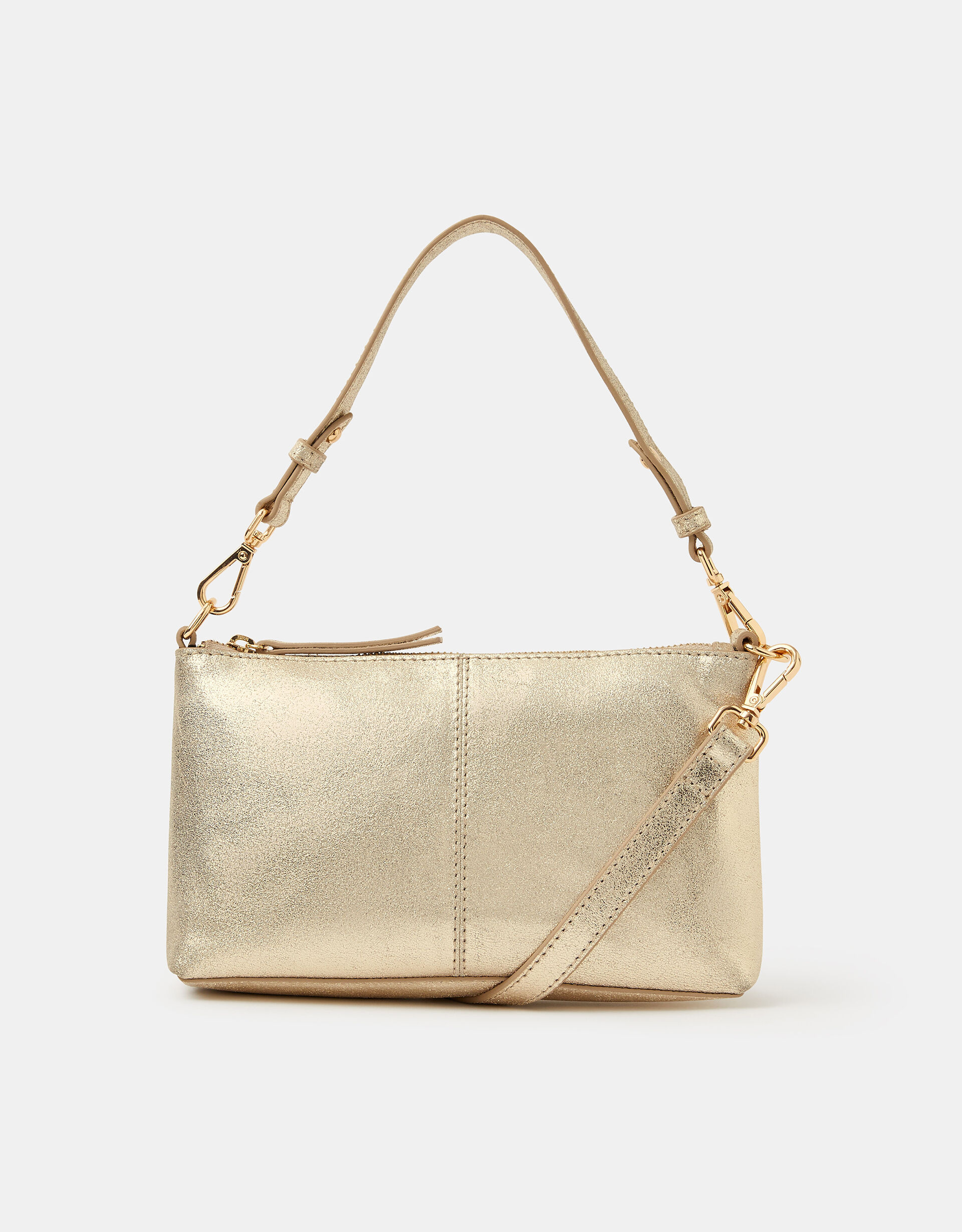 Leather Crossbody Handbag Gold | Accessorize (Global)