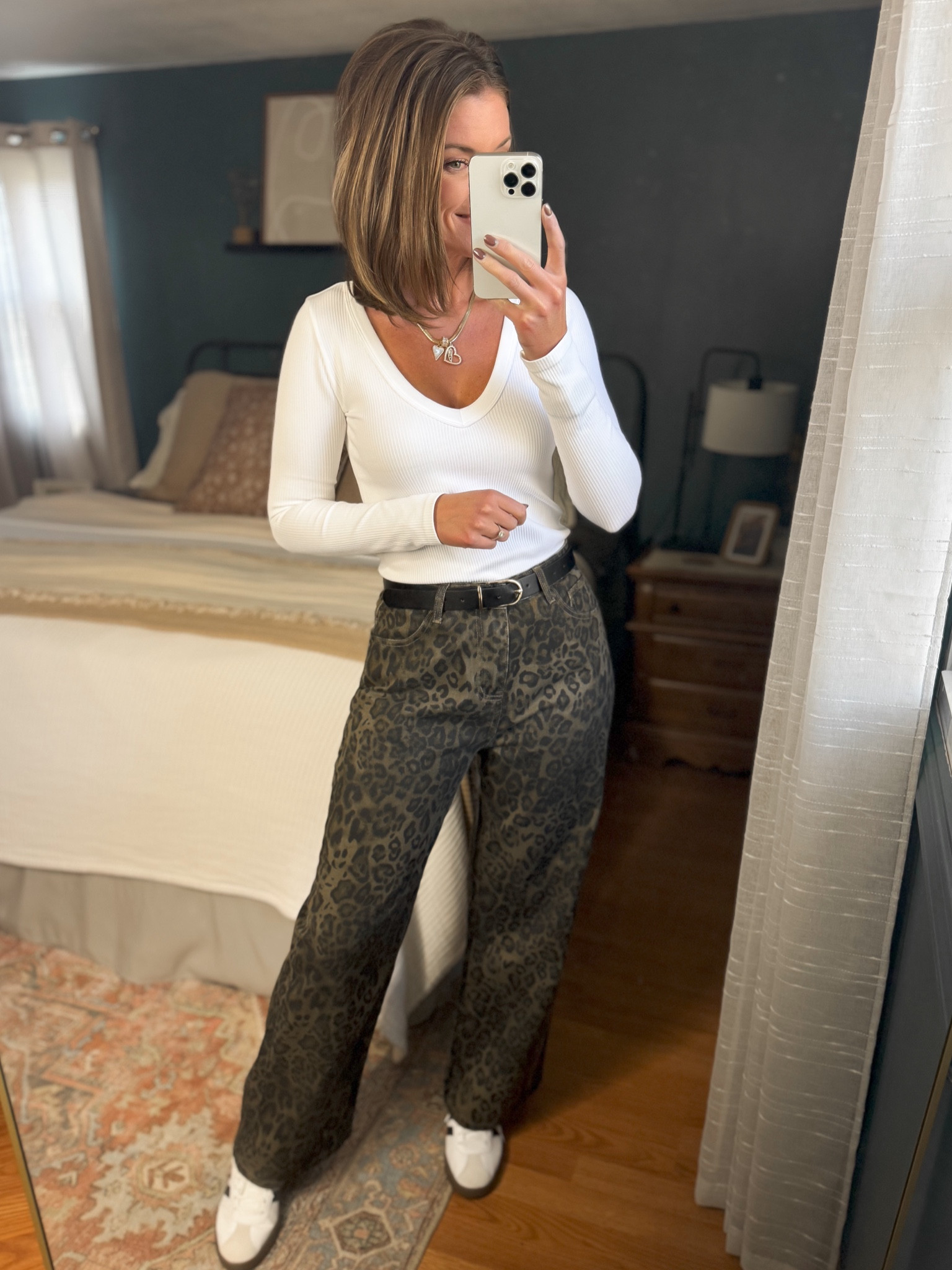 Amazon animal print pants. Wearing medium. TTS  

#LTKSeasonal #LTKFindsUnder50 #LTKStyleTip