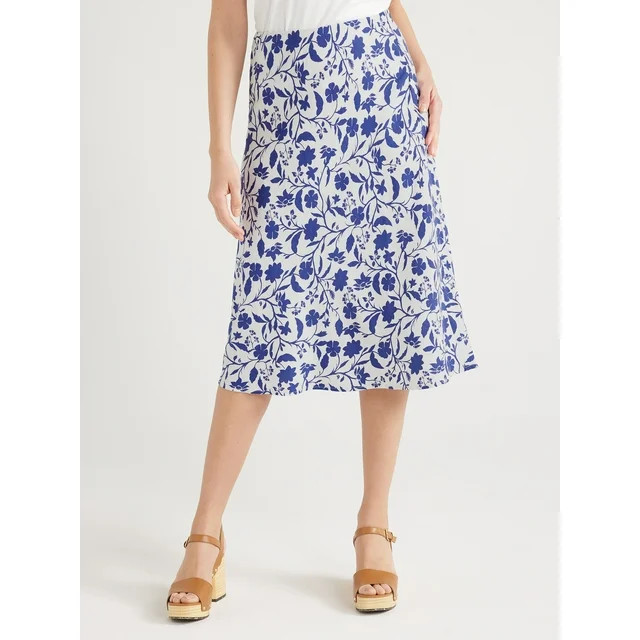 Free Assembly Women’s Bias Slip Midi Skirt, Sizes XS-XXL - Walmart.com | Walmart (US)