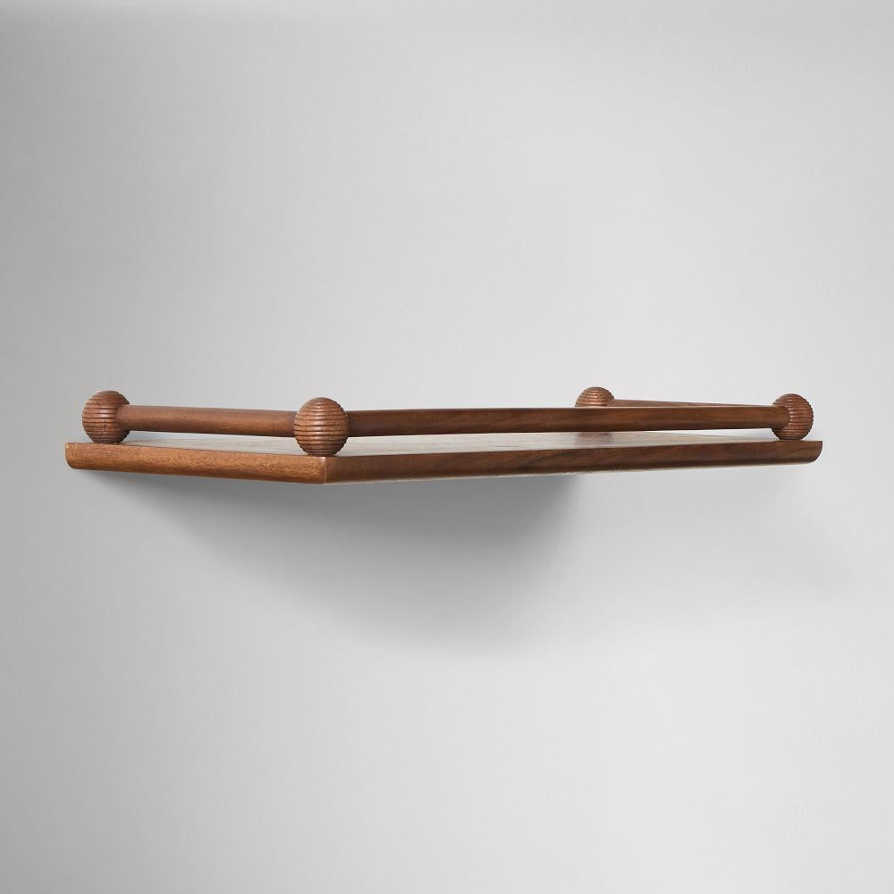 Pierce & Ward Floating Wood Shelf (23") | West Elm (US)