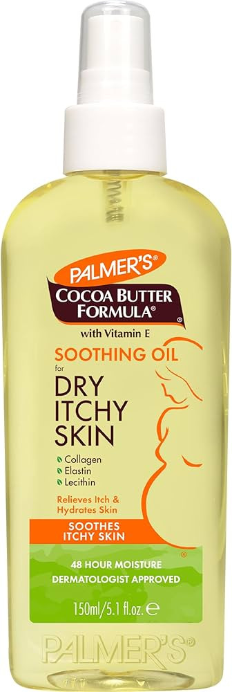 Palmer's Cocoa Butter Formula Soothing Oil with Vitamin E, Dry, Itchy Skin Relief, Anti-Itch Body... | Amazon (US)