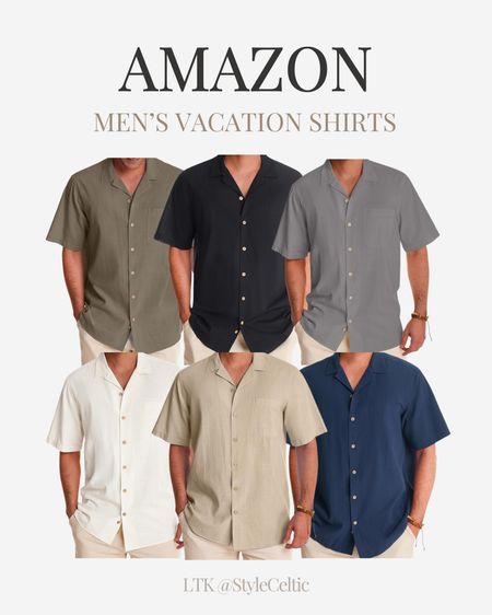 Amazon Men’s Vacation Shirts ✨
.
.
Amazon men’s fashion, Amazon finds, Amazon for men, Amazon men’s lululemon dupes, men’s vacation shirts, men’s clothing, neutral men’s clothes, neutral clothing, men’s summer clothes, dressy tops, summer wedding outfits, men’s wedding outfits, men’s button up shirts, men’s gift guide, gifts for him, husband gifts, fiance gifts, boyfriend gifts, Father’s Day gifts, golf shirts, golf outfits, travel outfits, men’s casual, men’s comfy casual, casual date night outfits, under $50, activewear, party shirts, cruise shirts, cruise outfits, beach outfits, beach shirts, engagement photo shirts

#LTKtravel #LTKmens #LTKfindsunder50