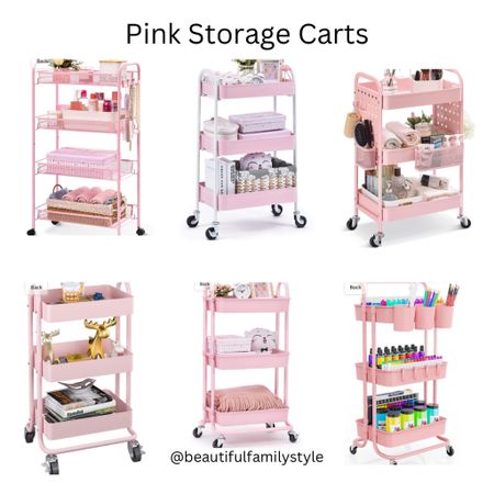 Pink Storage Carts

#LTKunder100 #LTKhome