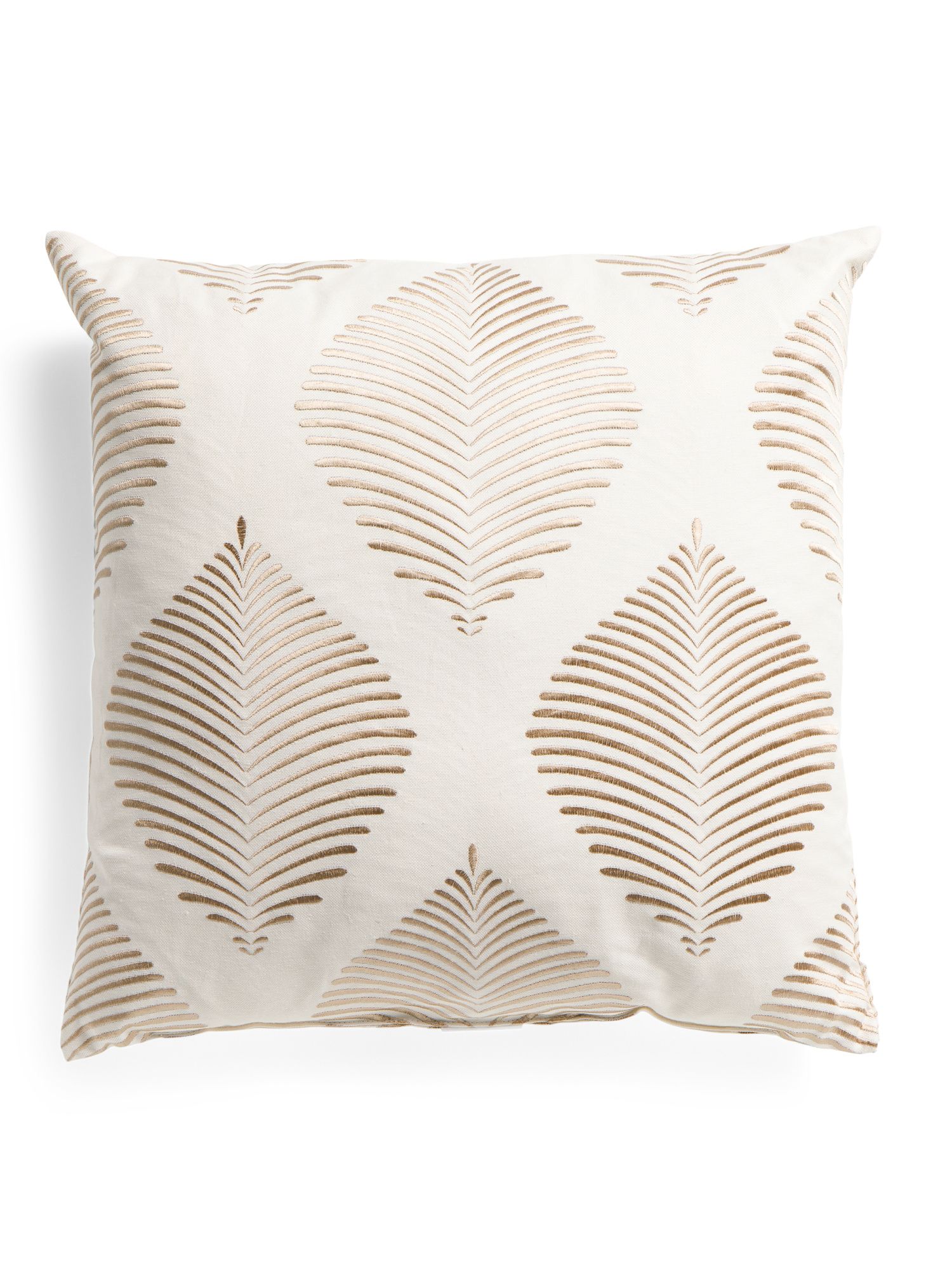 22x22 Embroidered Linen Pillow | TJ Maxx