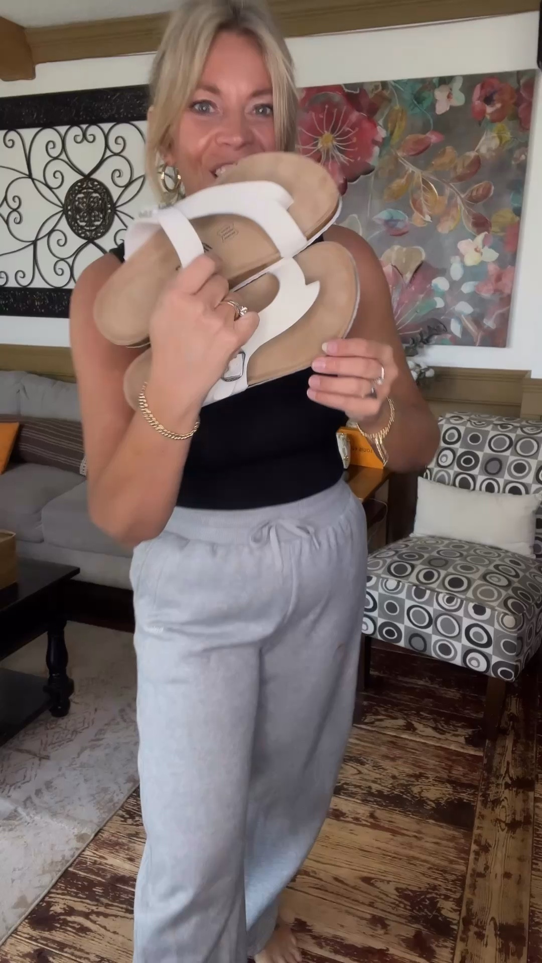 Fitory sandals- long ok for less styles with cushioning - no break in time needed! True to size. If between sizes, size up 1/2 size. 

#LTKOver40 #LTKSeasonal #LTKSaleAlert