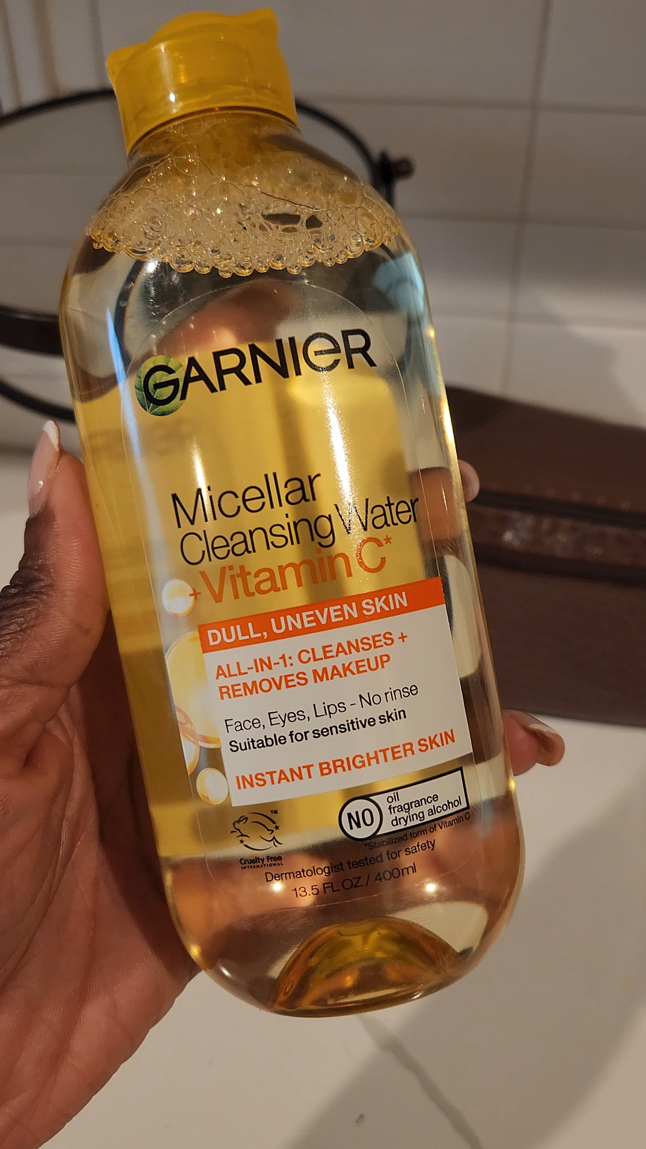 Garnier Micellar Cleansing Water Vitamin C, makeup remover, skincare, facial cleanser 

#LTKBeauty #LTKdayinmylife #LTKselfcare