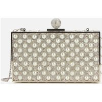 Sophia Webster Women's Clara Crystal Box Bag - Silver/Pearl | Coggles (Global)