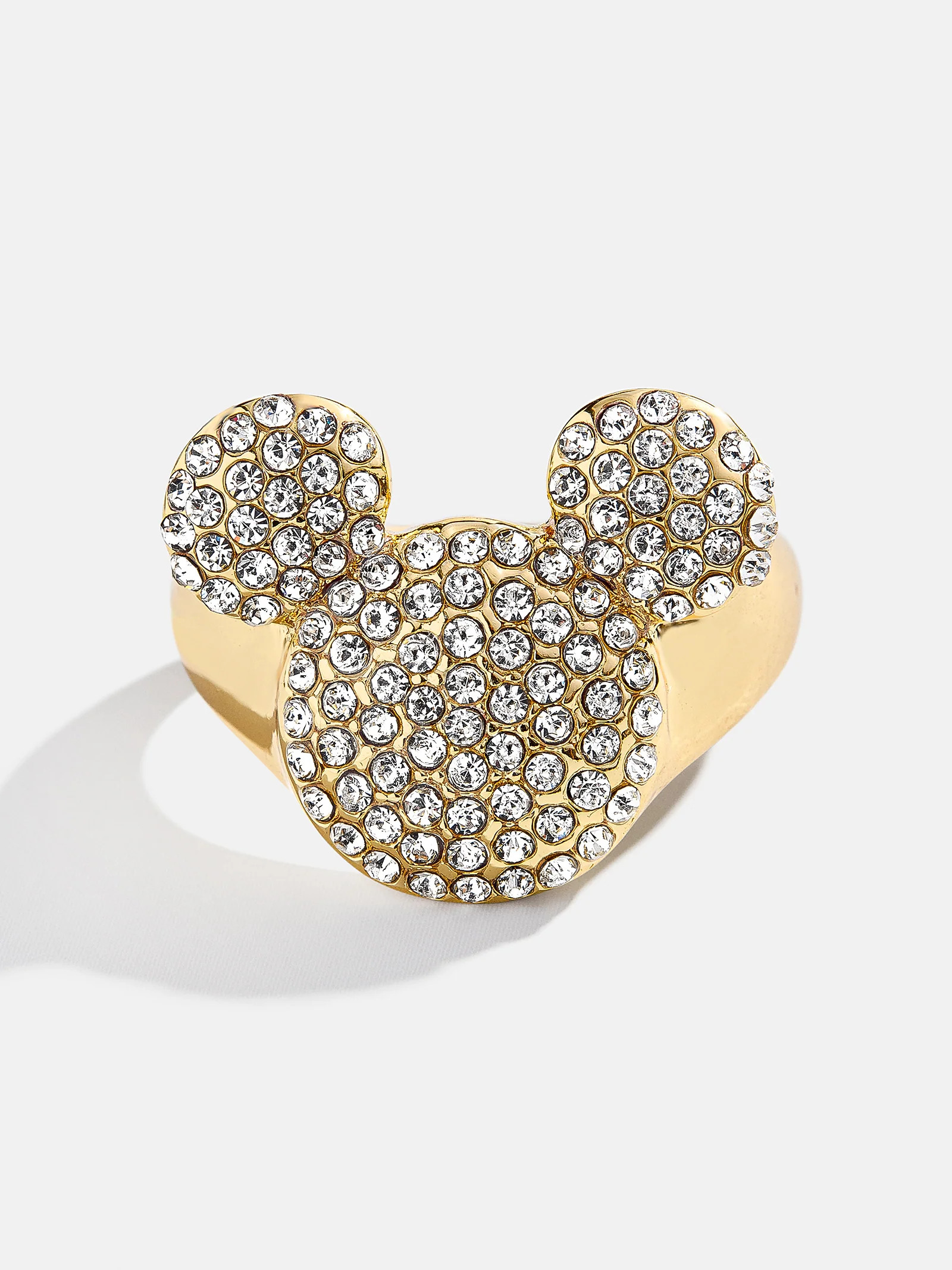 Disney Mickey Mouse Pavé Bubble Ring - Gold/Pavé | BaubleBar (US)