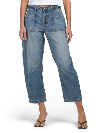 Classic Cropped Barrel Leg Jeans | TJ Maxx