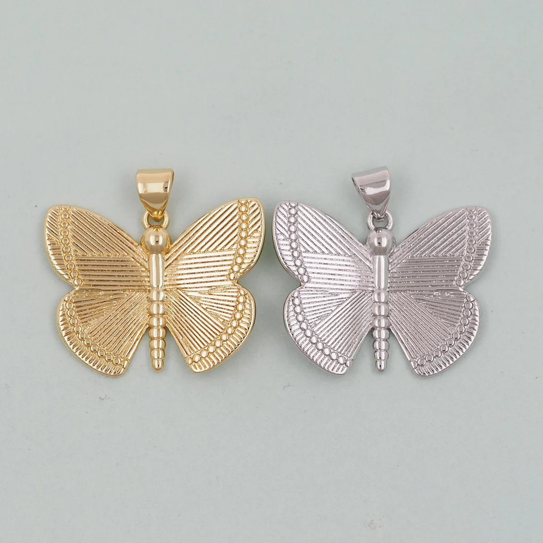 Gold Butterfly Charms,18k Gold Filled Butterfly Pendant,insect Charm Bracelet Necklace for DIY Je... | Etsy (US)