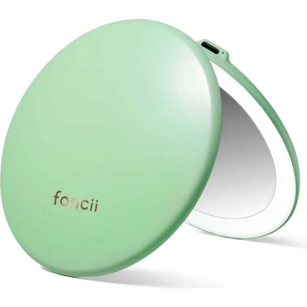 FANCII Taylor LED Compact Mirror in Mint Green at Nordstrom | Nordstrom