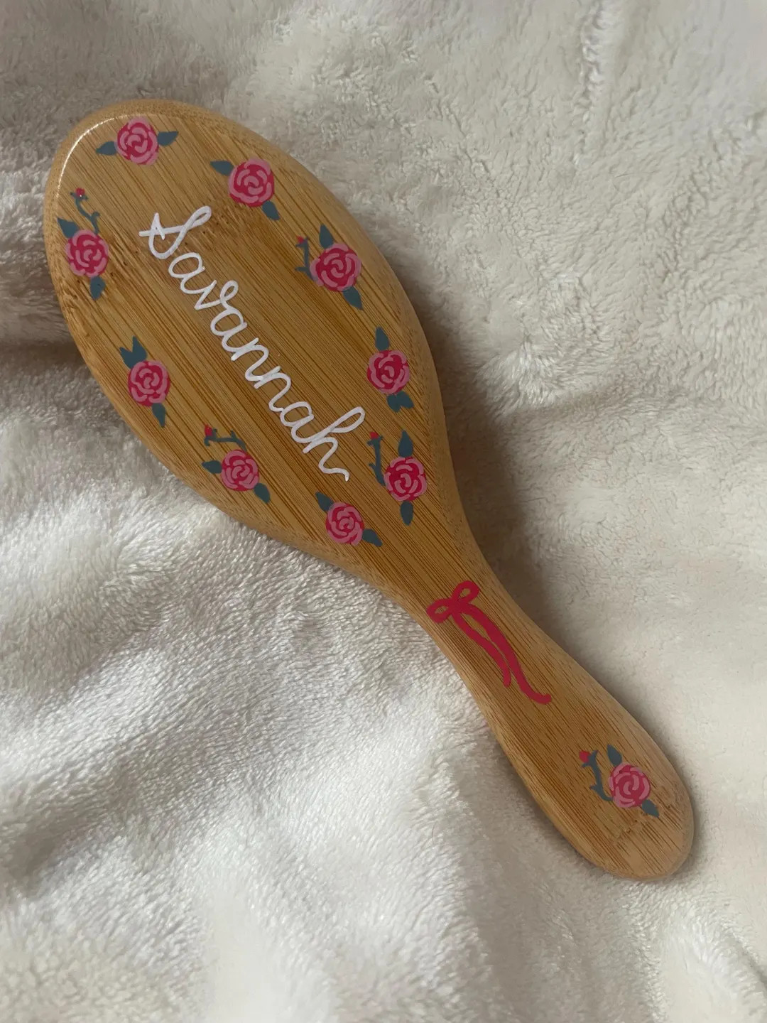 Custom Hand-painted Hair Brush | Bridesmaid Proposal | Coquette Aesthetic | Hand-painted Brushes ... | Etsy (US)