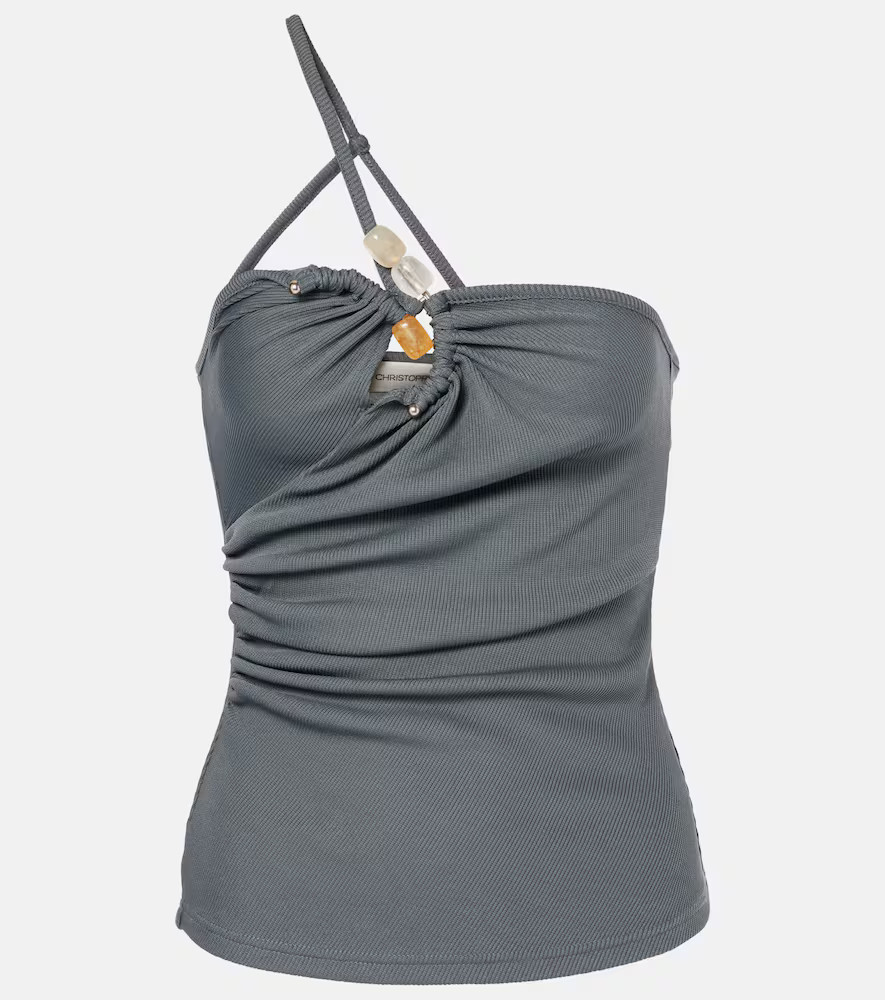 Christopher Esber Concave Stone asymmetric top | Mytheresa (US/CA)