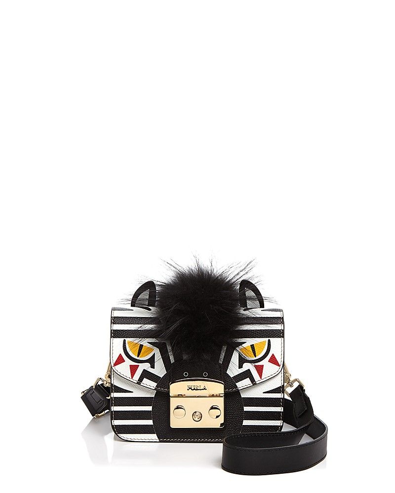 Furla Metropolis Zebra Print Mini Fur and Leather Crossbody | Bloomingdale's (CA)