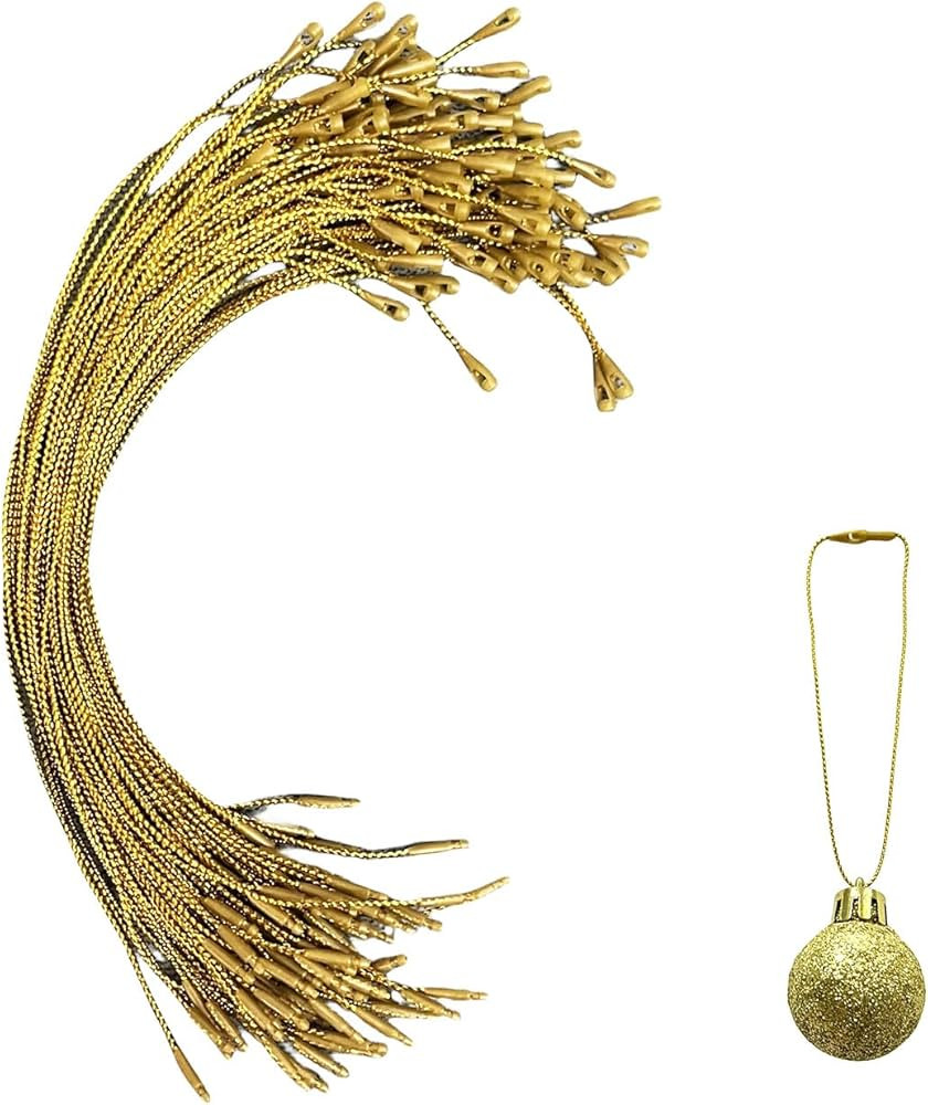 200 Pcs Christmas Ornament Hangers String Snap Locking Ropes for Christmas Halloween Holiday Orna... | Amazon (US)