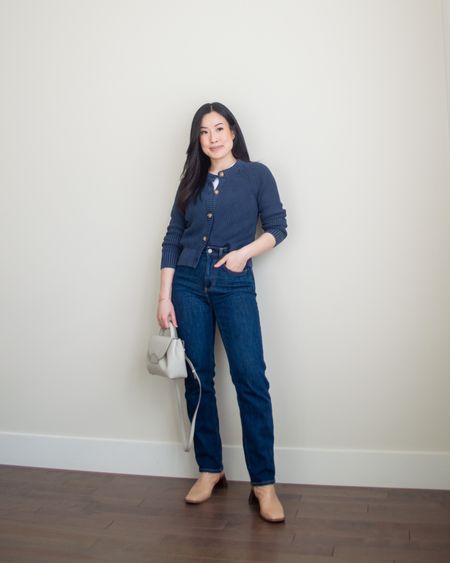 Wearing Faherty cardigan XS, Faherty denim (on sale!) size 25. Unavailable to link: F&O tank top and L’intervalle boots.

#LTKSpringSale #LTKstyletip #LTKSeasonal
