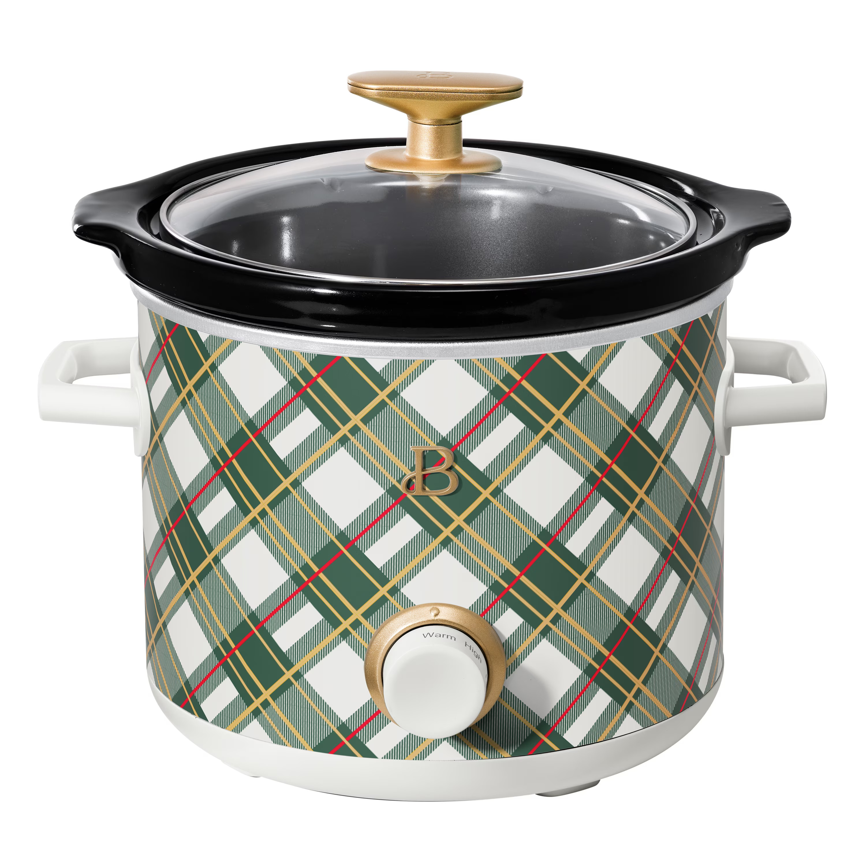 Beautiful 2 Qt Manual Slow Cooker, Thyme Green Stripes by Drew Barrymore | Walmart (US)