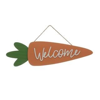 23" Whimsical Woodlands Carrot Welcome Sign by Ashland® | Michaels Stores