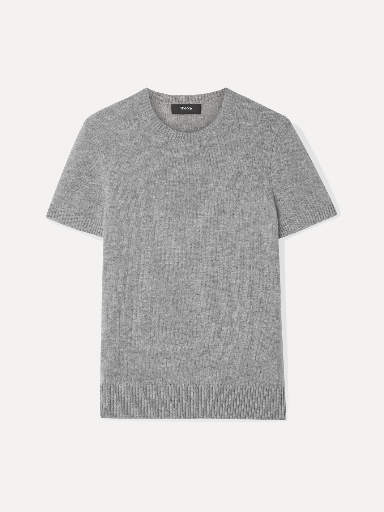 Theory - Basic Tee Feather Cashmere - Gray | NET-A-PORTER (UK & EU)