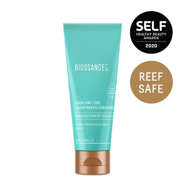 Squalane + Zinc Sheer Mineral Sunscreen | Biossance (US)