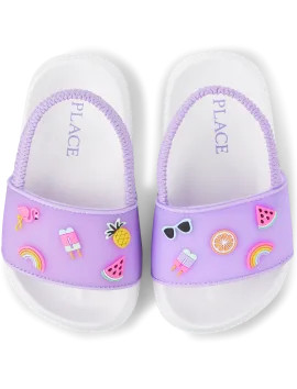 Toddler Girls Icon Slides | The Children's Place  - LILAC | The Children's Place
