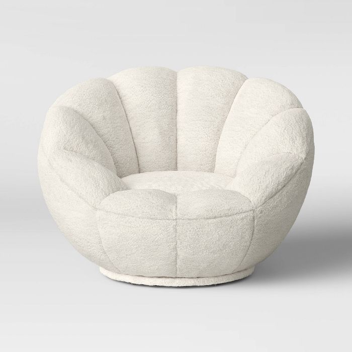 Kids' Sherpa Tulip Swivel Chair - Pillowfort™ | Target