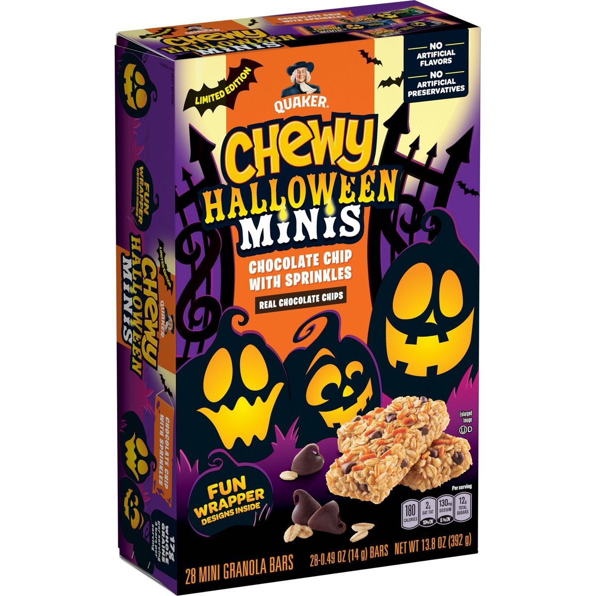 Quaker Halloween Chewy Chocolate Chip Mini's - 28ct | Target