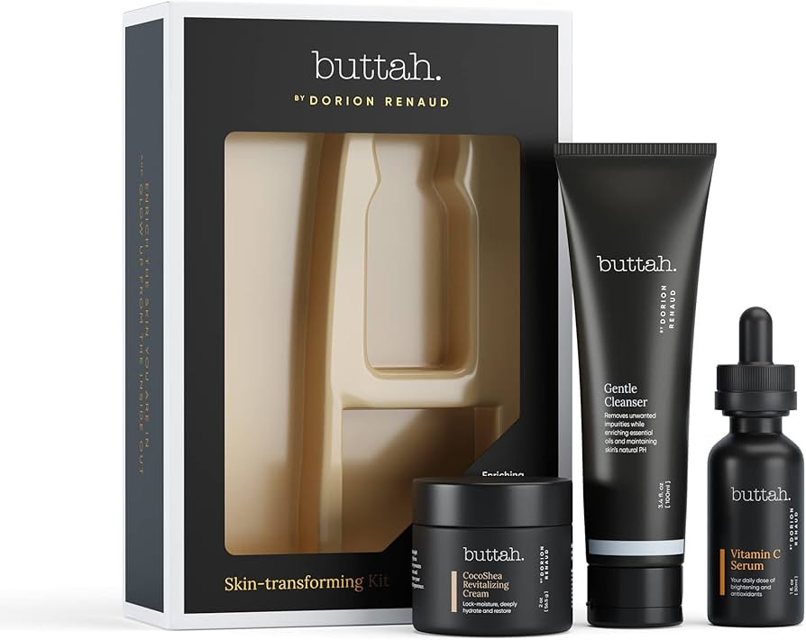 Buttah Skin Transforming Kit with CocoShea Revitalizing Cream for Melanin Rich Skin | CocoShea Re... | Amazon (US)