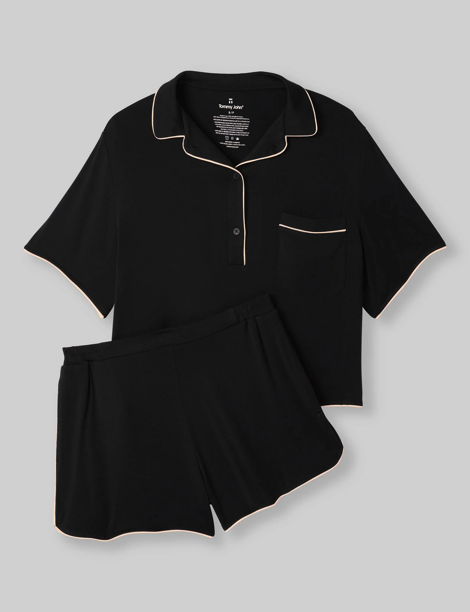 Women's Downtime Pullover Pajama Top & Short Set | Tommy John