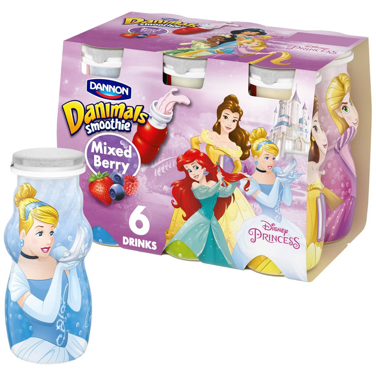 Danimals Mixed Berry Kids' Smoothies - 6ct/3.1 fl oz Bottles | Target