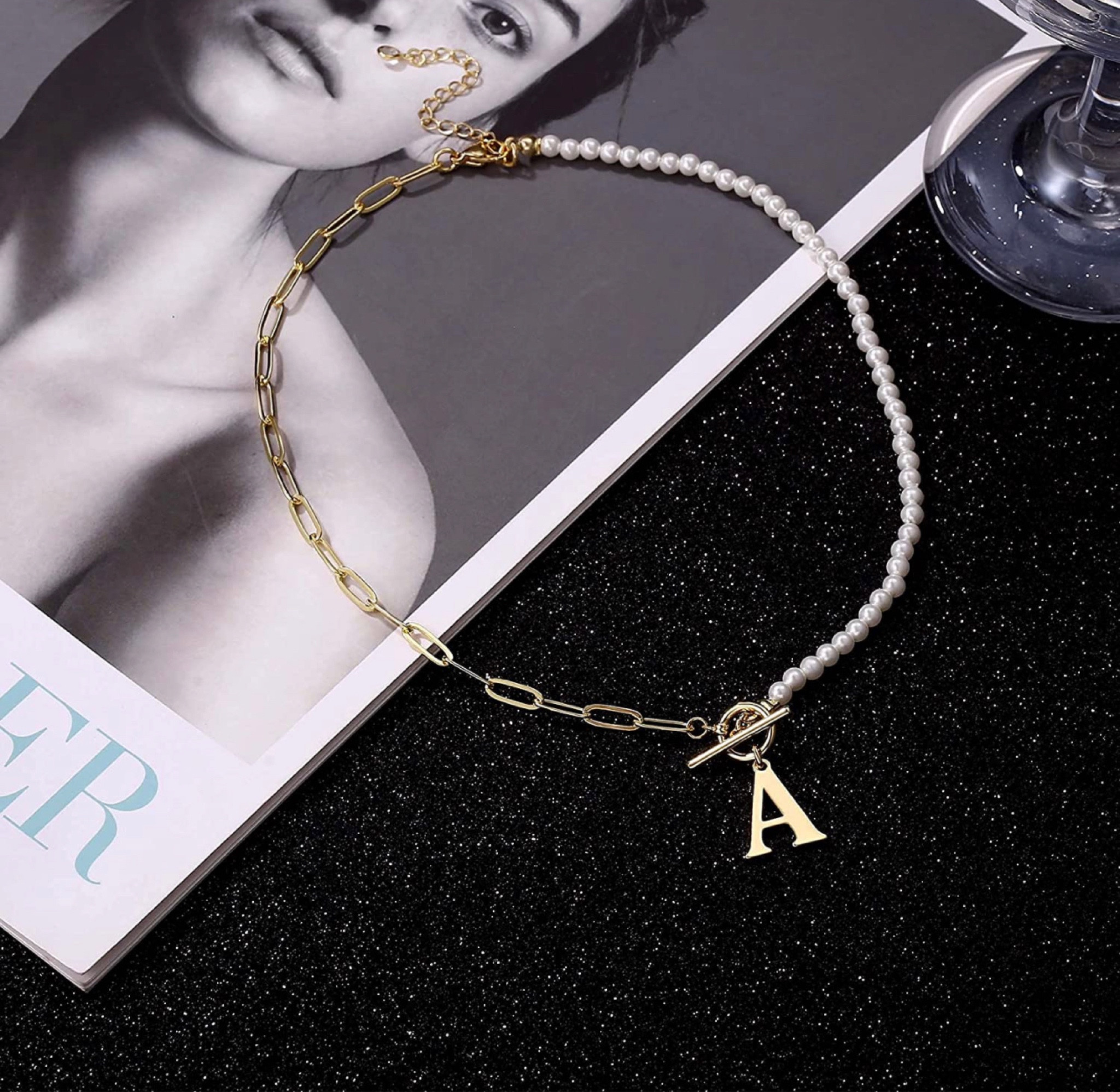 GOLD / PEARL INITIAL NECKLACE 

#LTKGiftGuide #LTKbeauty #LTKFind