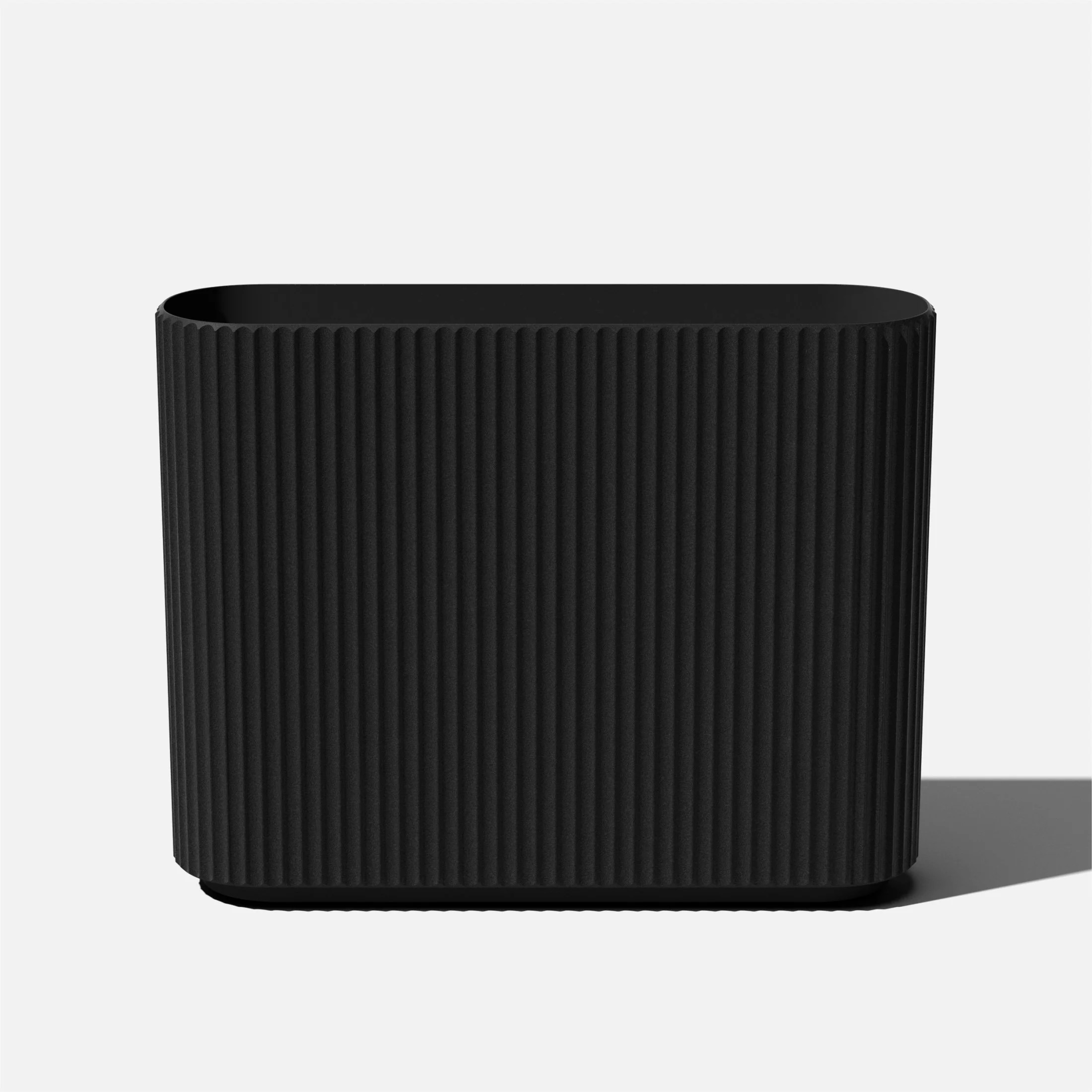 Veradek Demi Series Span 36" Plastic-Stone Planter - (Black) - Walmart.com | Walmart (US)
